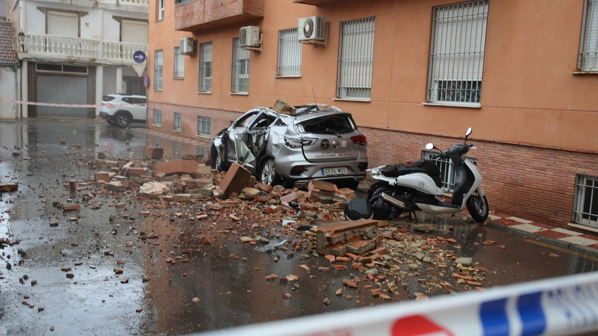 Destrozos por el terremoto registrado en Granada