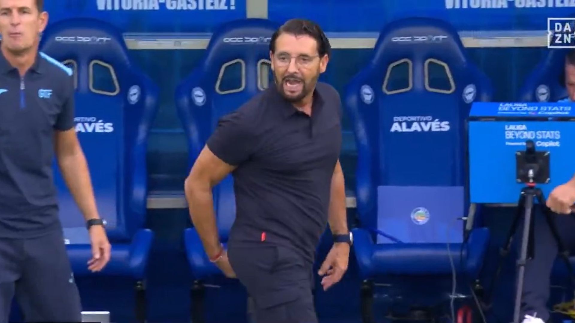 El gesto de José Bordalás a Orellana Cid El gesto de José Bordalás a Orellana Cid