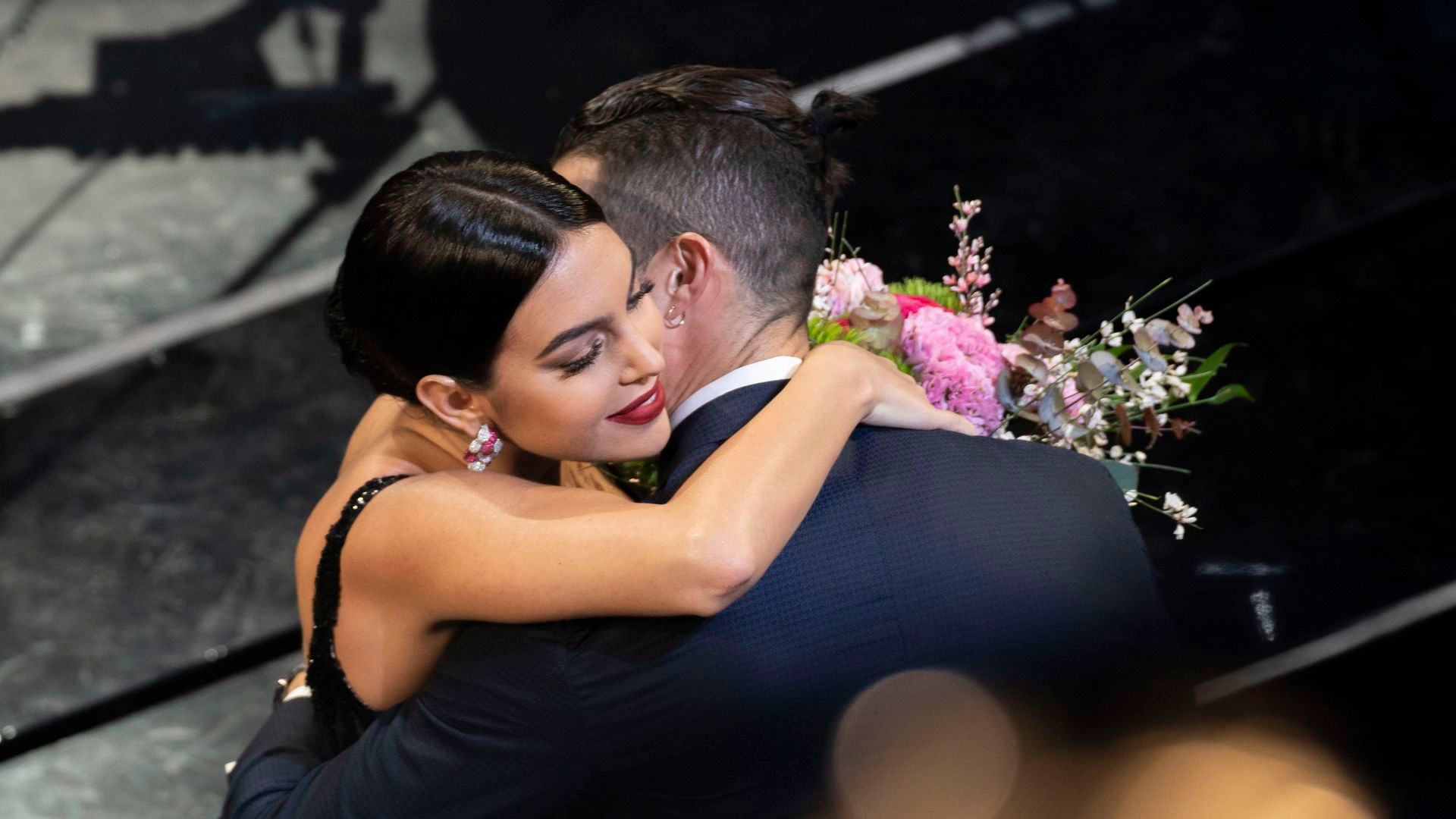 Gergina Rodríguez y Cristiano Ronaldo