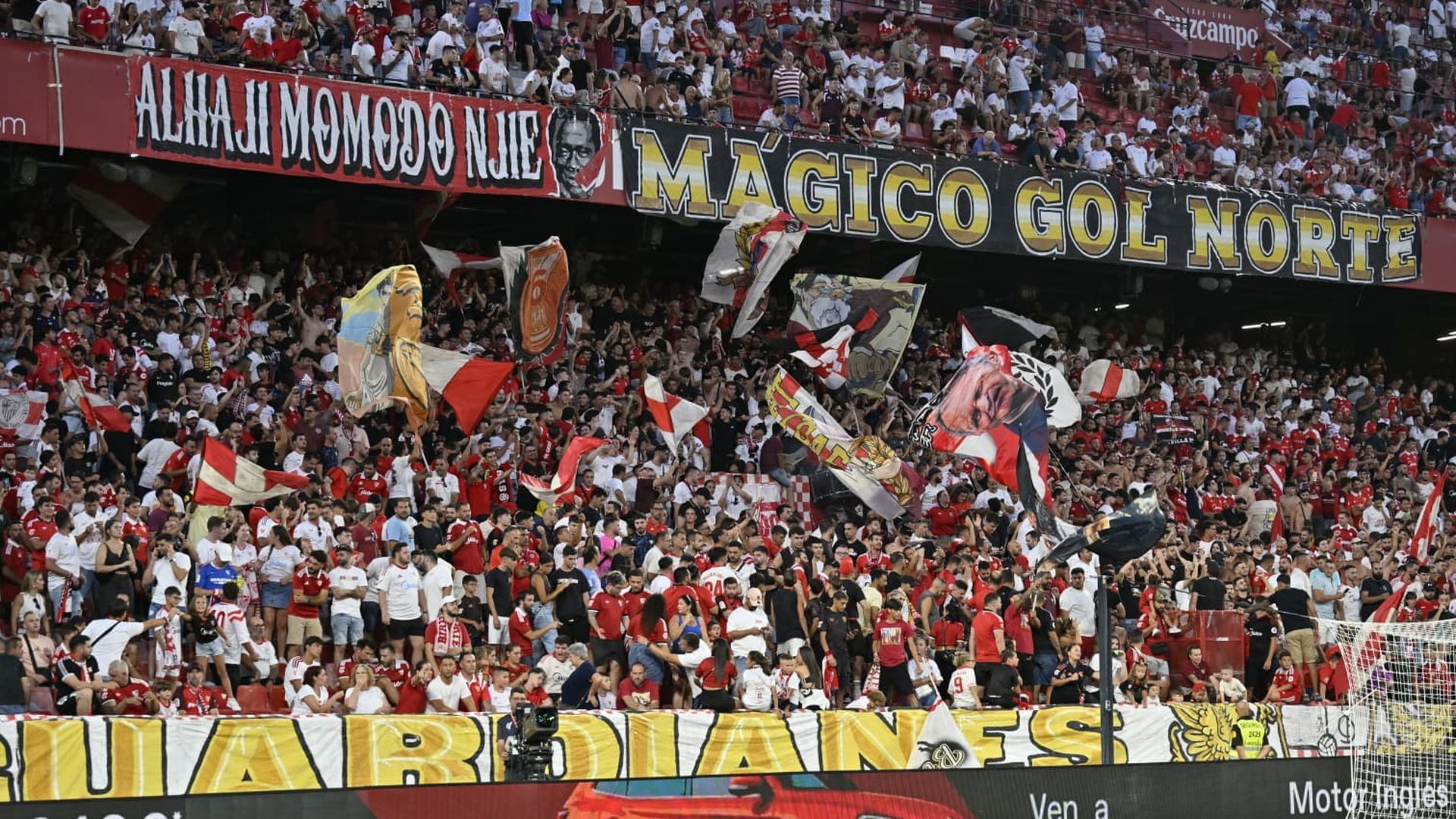 Imagen del Gol Norte del Sánchez-Pizjuán antes del Sevilla - Rayo Imagen del Gol Norte del Sánchez-Pizjuán antes del Sevilla - Rayo