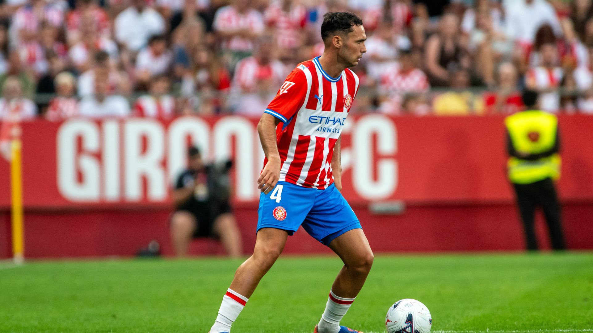 Arnau Martínez, en el Girona-Leganés