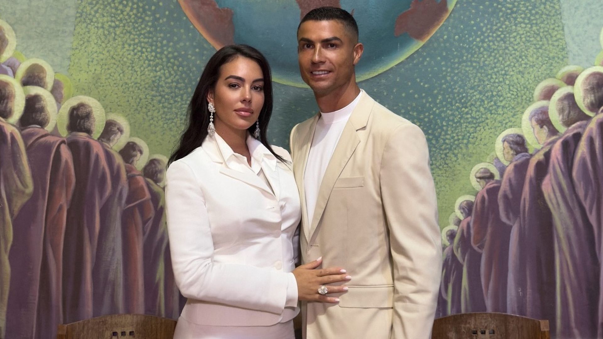 Cristiano Ronaldo y Georgina el día de su boda Cristiano Ronaldo y Georgina el día de su boda