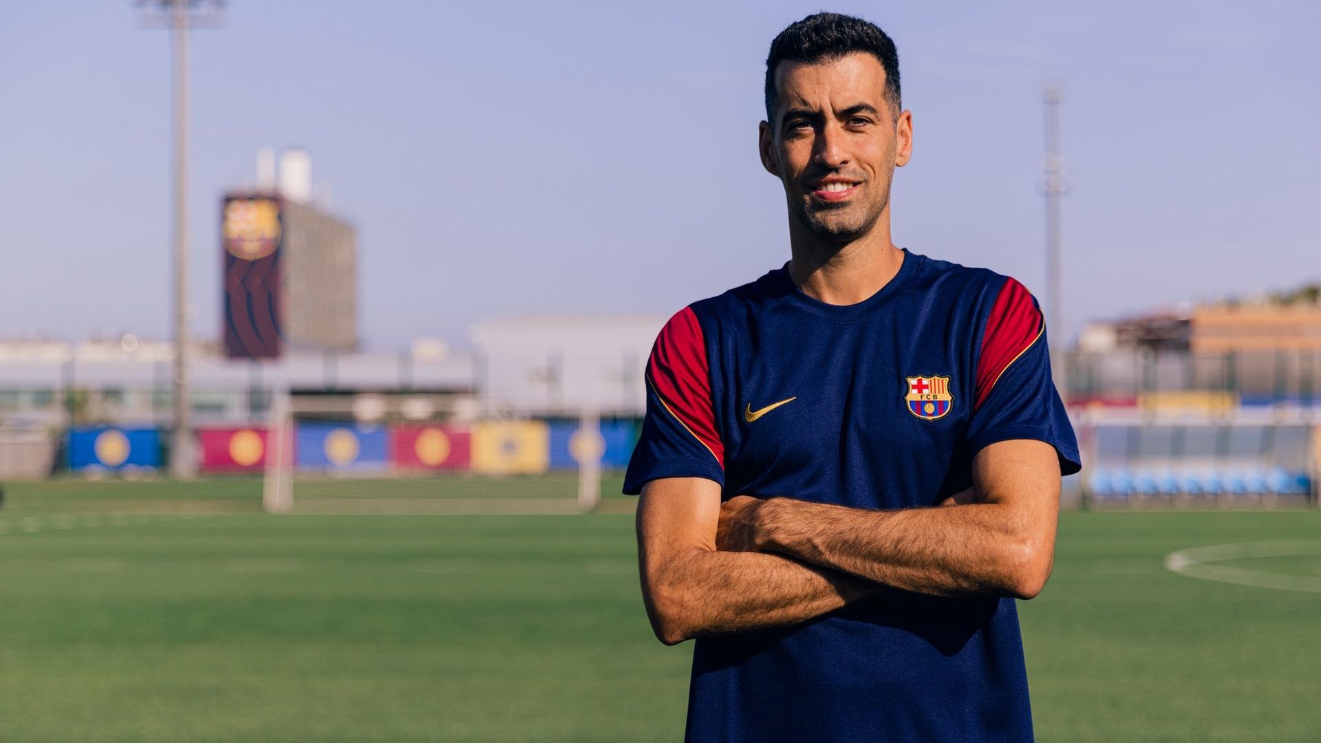 Sergio Busquets, técnico asistente en el Barça Atlètic. Sergio Busquets, técnico asistente en el Barça Atlètic.