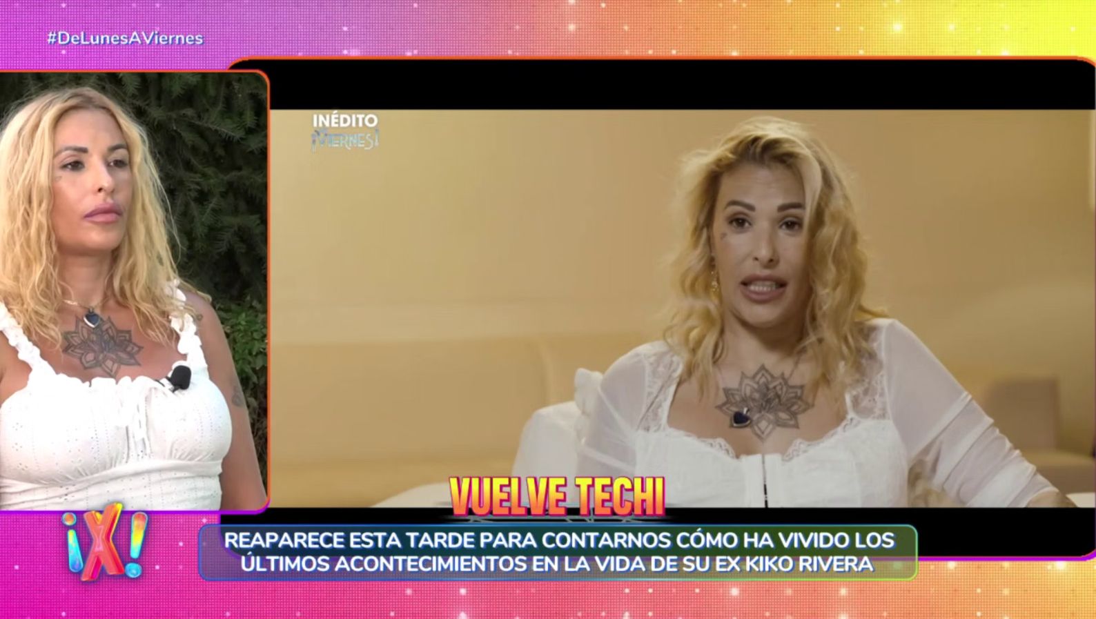 Techi Cabrera en su reciente reaparición en televisión en 'De Viernes'