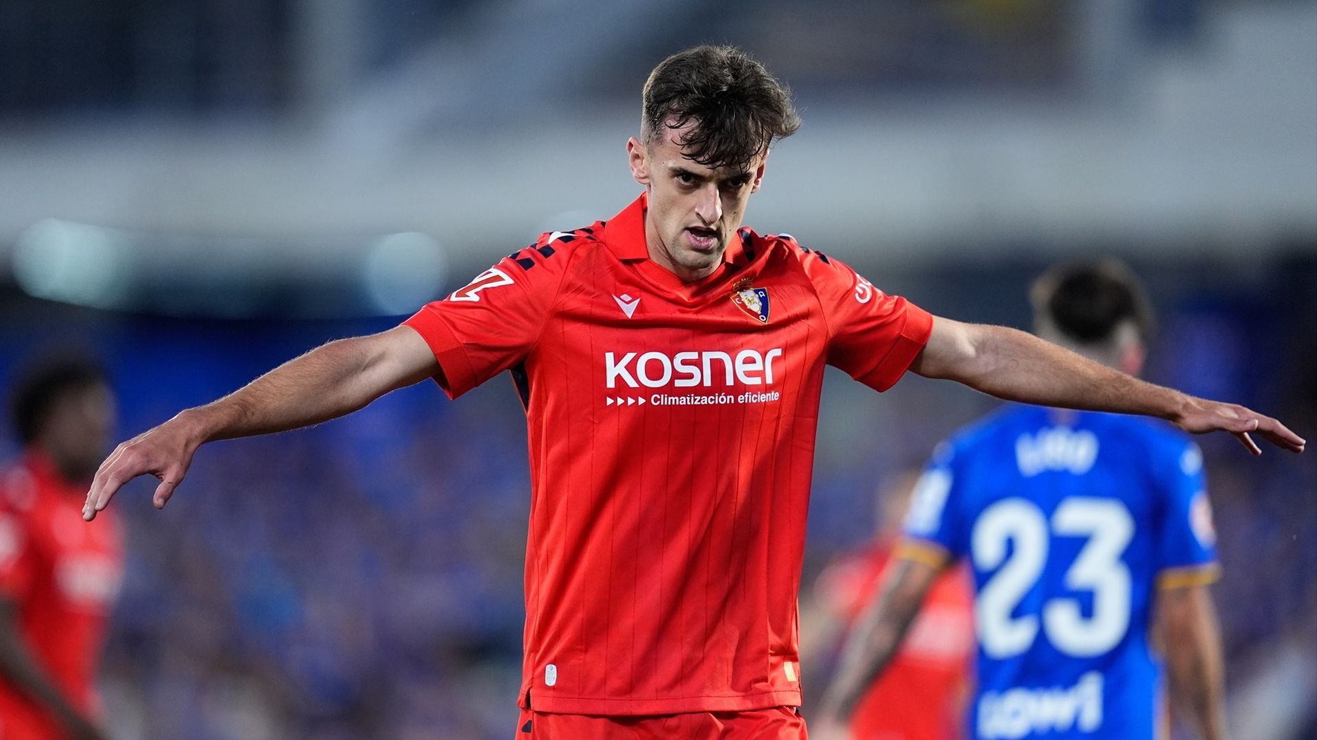 Aimar Oroz durante un partido de Osasuna la temporada pasada Aimar Oroz durante un partido de Osasuna la temporada pasada