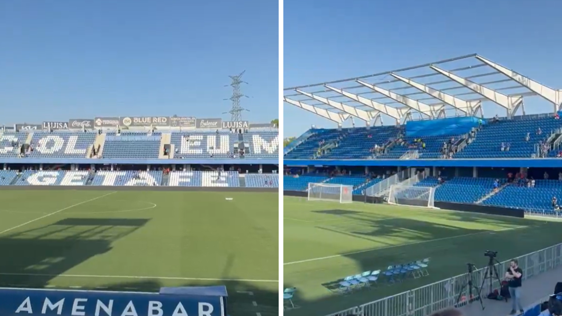 Así avanzan las obras del Coliseum, estadio del Getafe Así avanzan las obras del Coliseum, estadio del Getafe