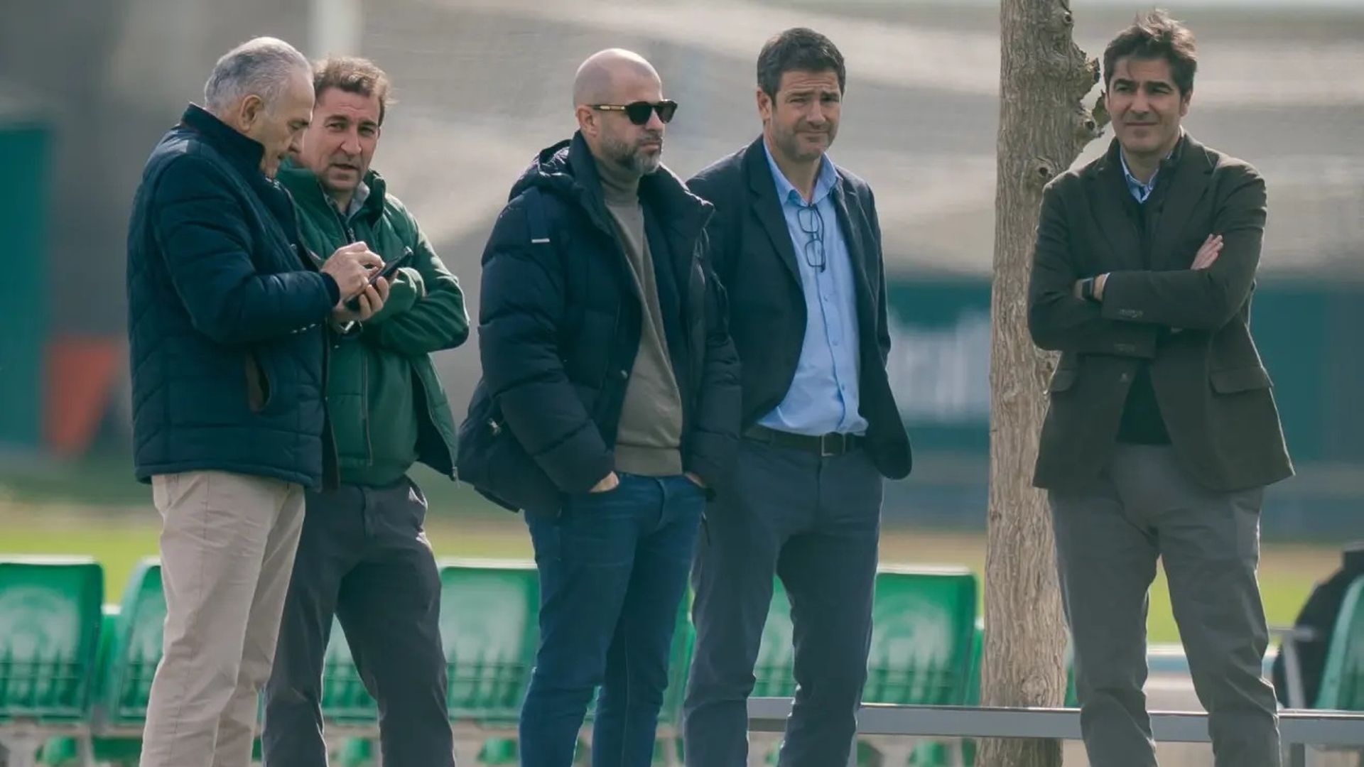 La comisión deportiva, en un entrenamiento La comisión deportiva, en un entrenamiento
