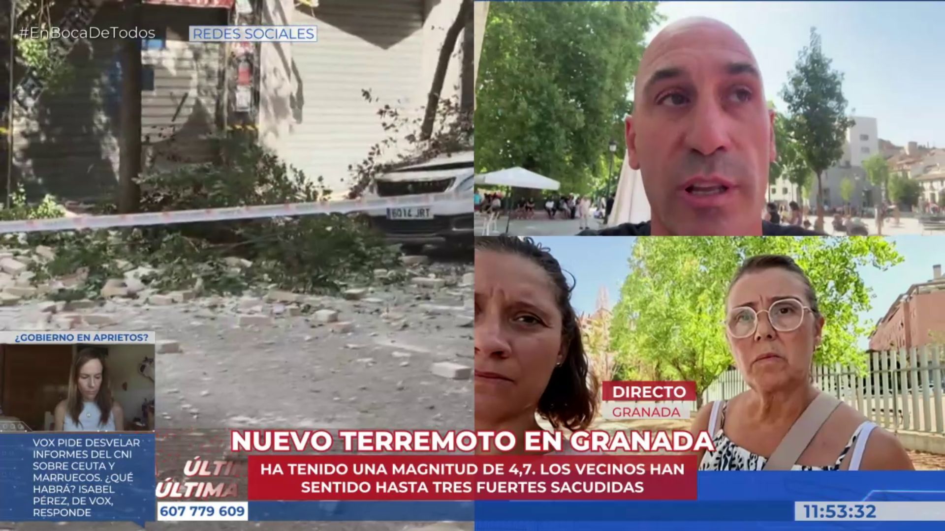Nuevo terremoto de 4,7 en Granada obliga a desalojar la Alhambra y deja al menos 3 heridos