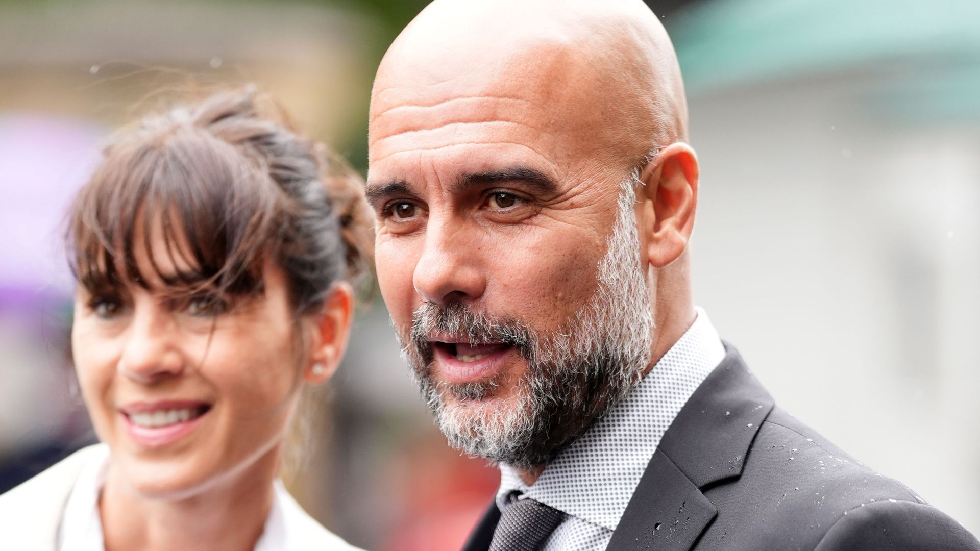Pep Guardiola y Cristina Serra Pep Guardiola y Cristina Serra