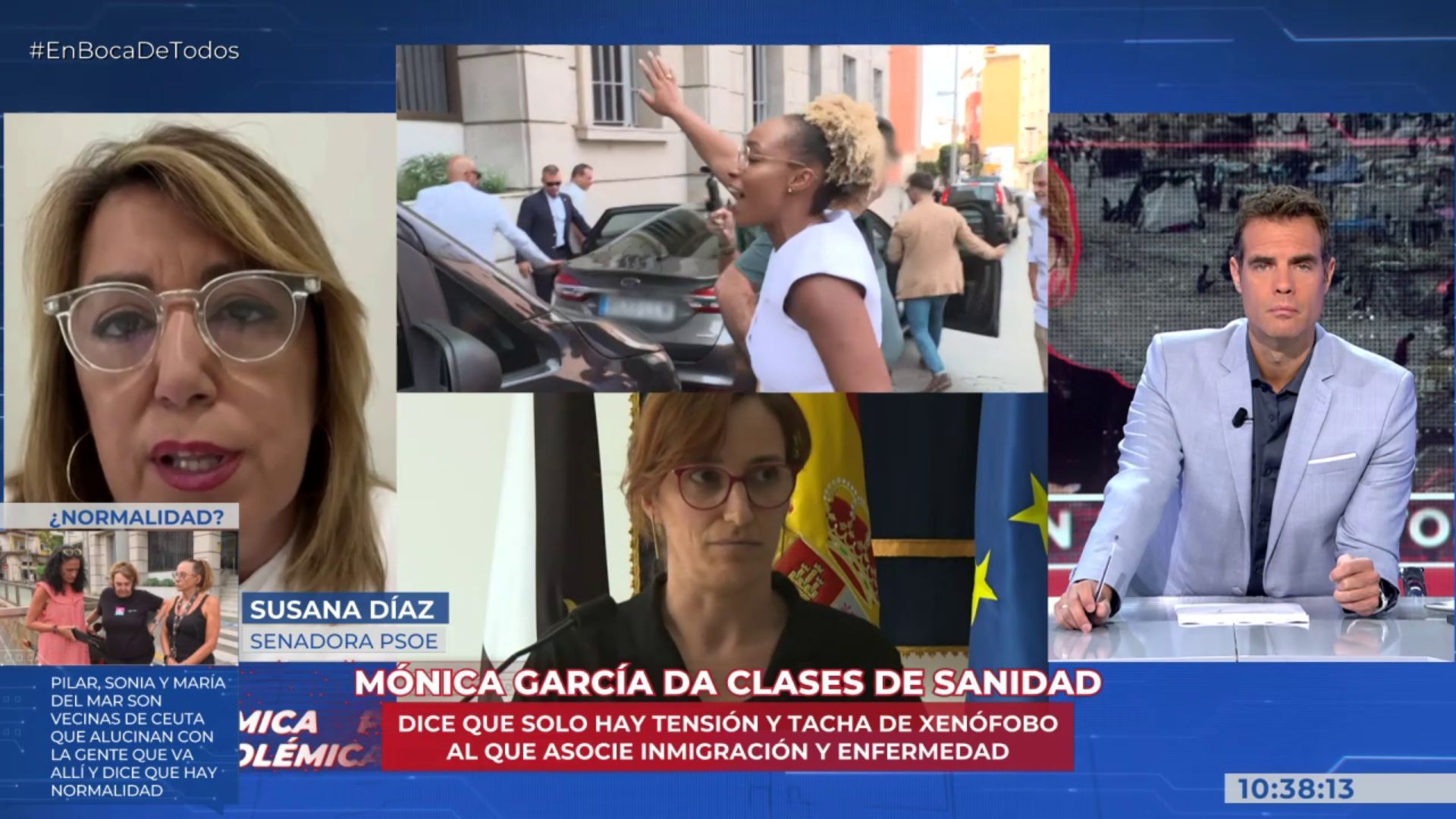 Susana Díaz señala la “falta de empatía” de Mónica García por asegurar que vincular el peligro con la inmigración es xenofobia Susana Díaz señala la “falta de empatía” de Mónica García por asegurar que vincular el peligro con la inmigración es xenofobia