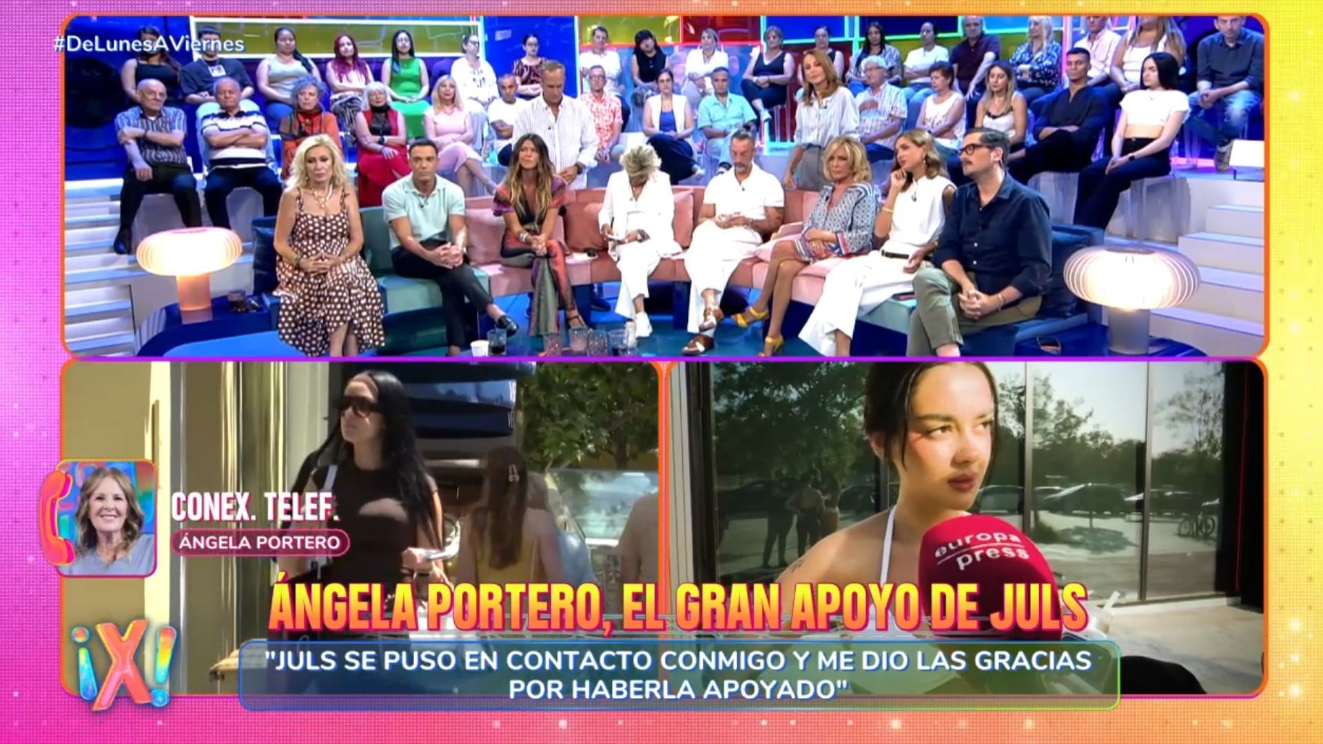 Ángela Portero revela en exclusiva la conversación que ha tenido con Juls Janeiro: "Me dio las gracias por haberla apoyado" Ángela Portero revela en exclusiva la conversación que ha tenido con Juls Janeiro: "Me dio las gracias por haberla apoyado"
