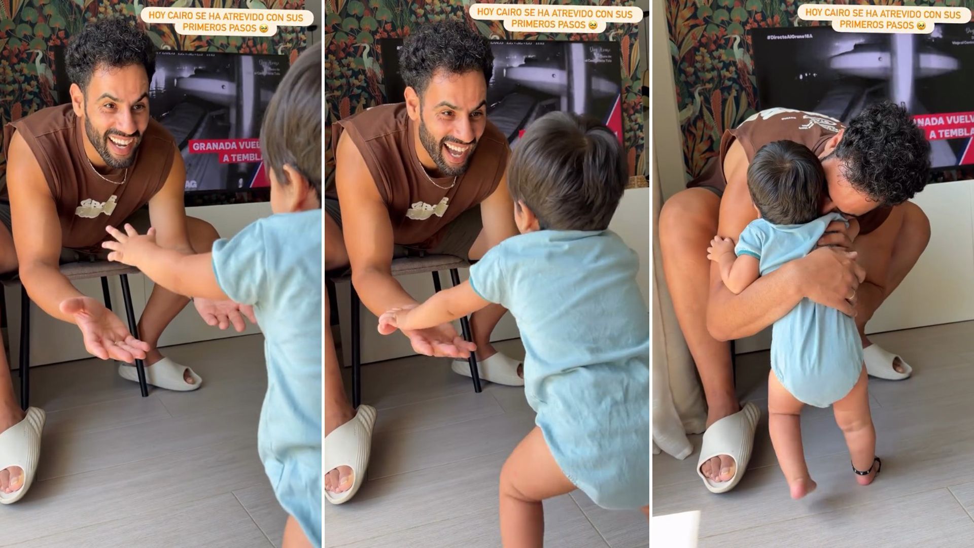 Asraf Beno y su hijo Cairo