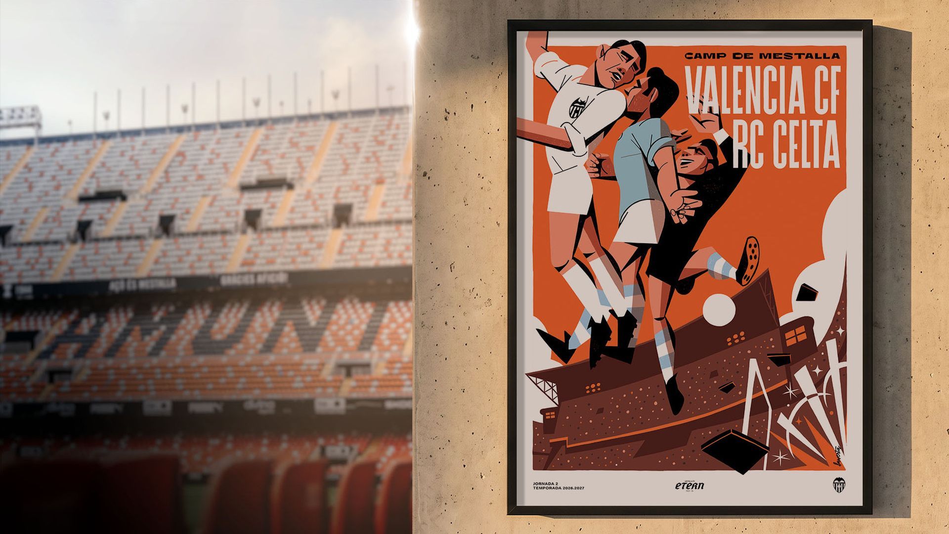 Cartel ante el Celta de Vigo