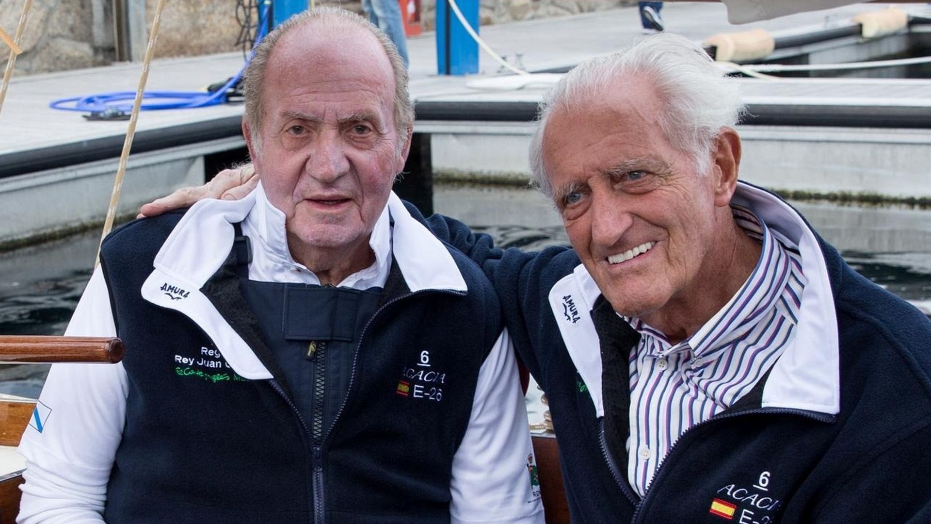 El rey emérito Juan Carlos y Josep Cusí en una imagen de archivo El rey emérito Juan Carlos y Josep Cusí en una imagen de archivo