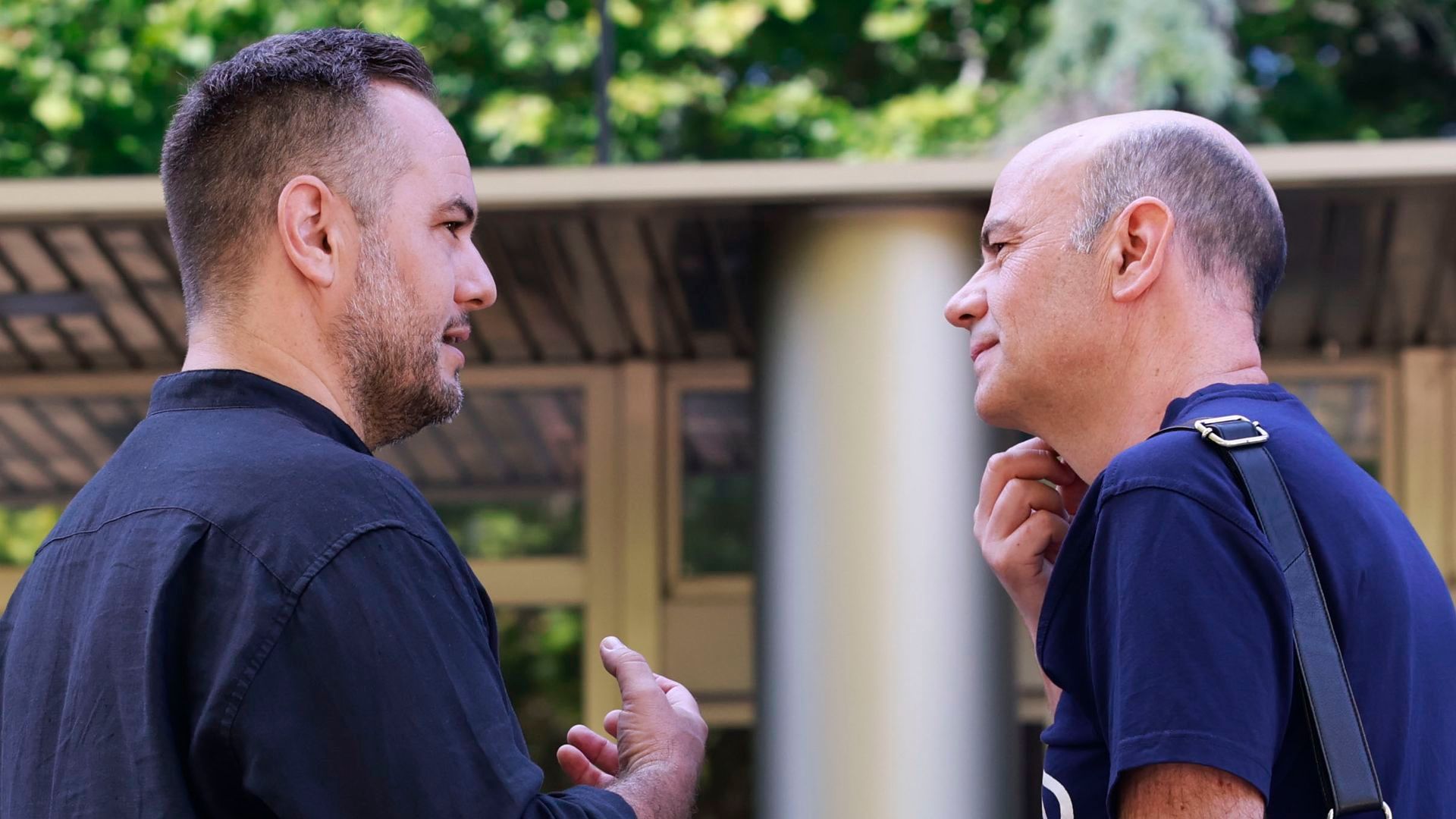 Jorge Blass y Jandro en el velatorio