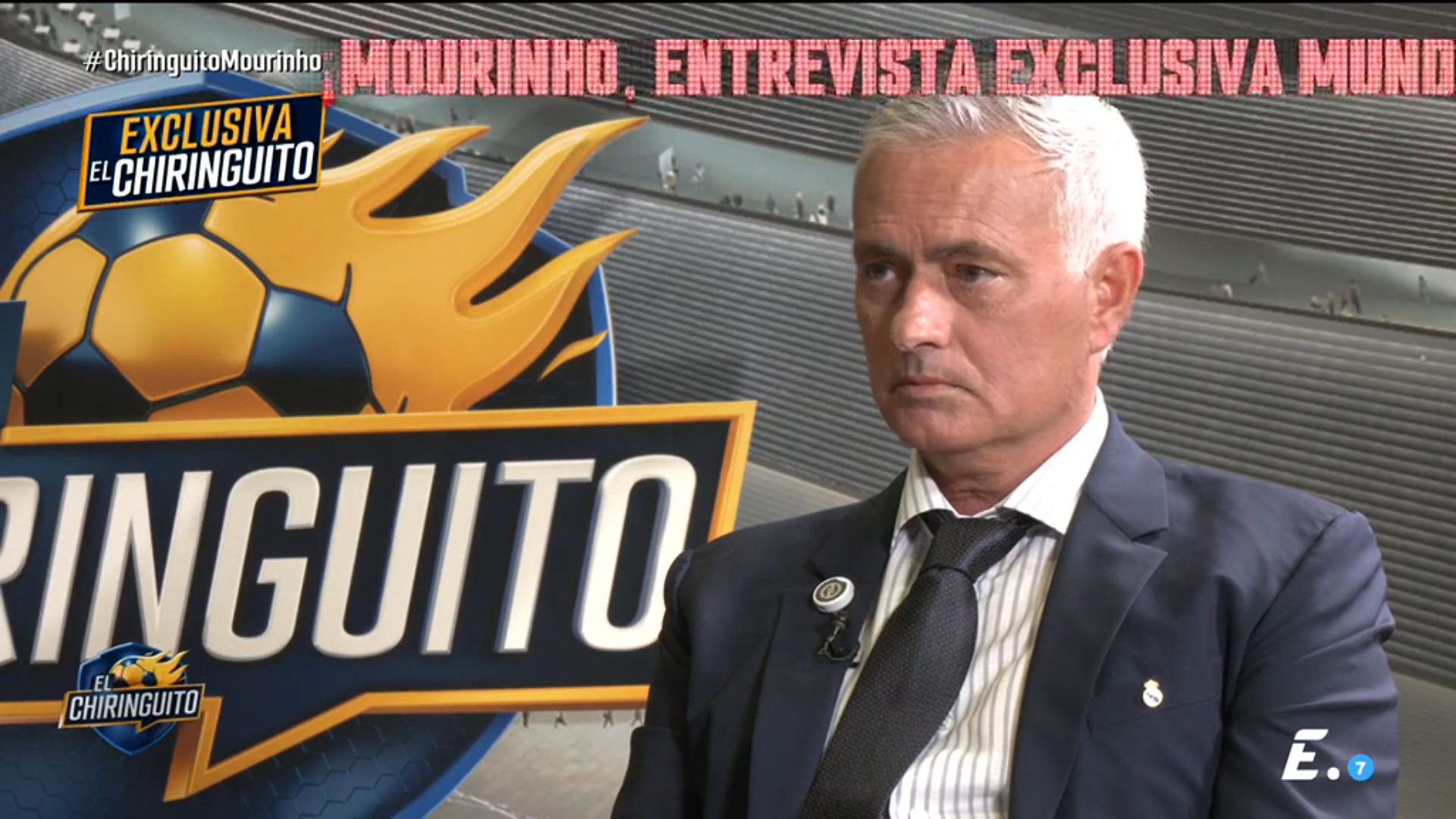 José Mourinho, en El Chiringuito José Mourinho, en El Chiringuito