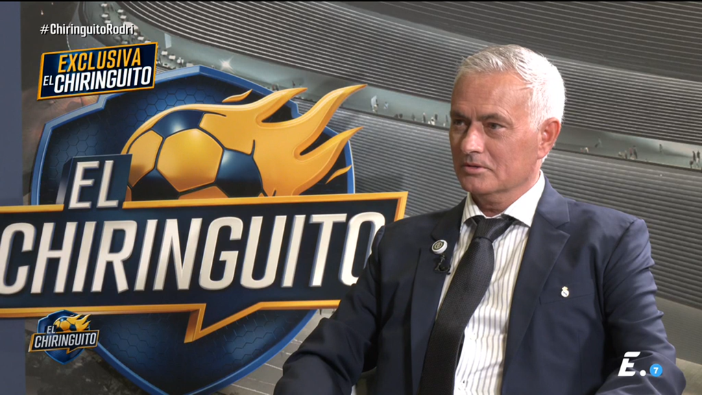 José Mourinho desvela en El Chiringuito qué jugador le ha dejado el ojo morado: "Me dio un balonazo"