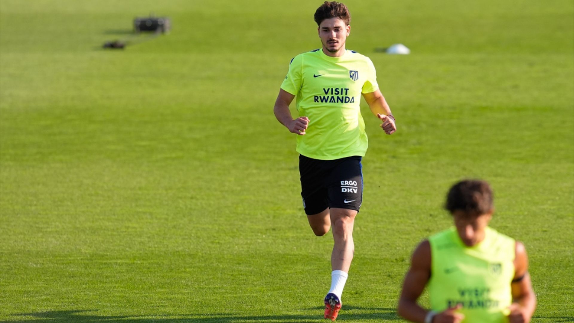 Julián Álvarez, durante la pretemporada del Atleti