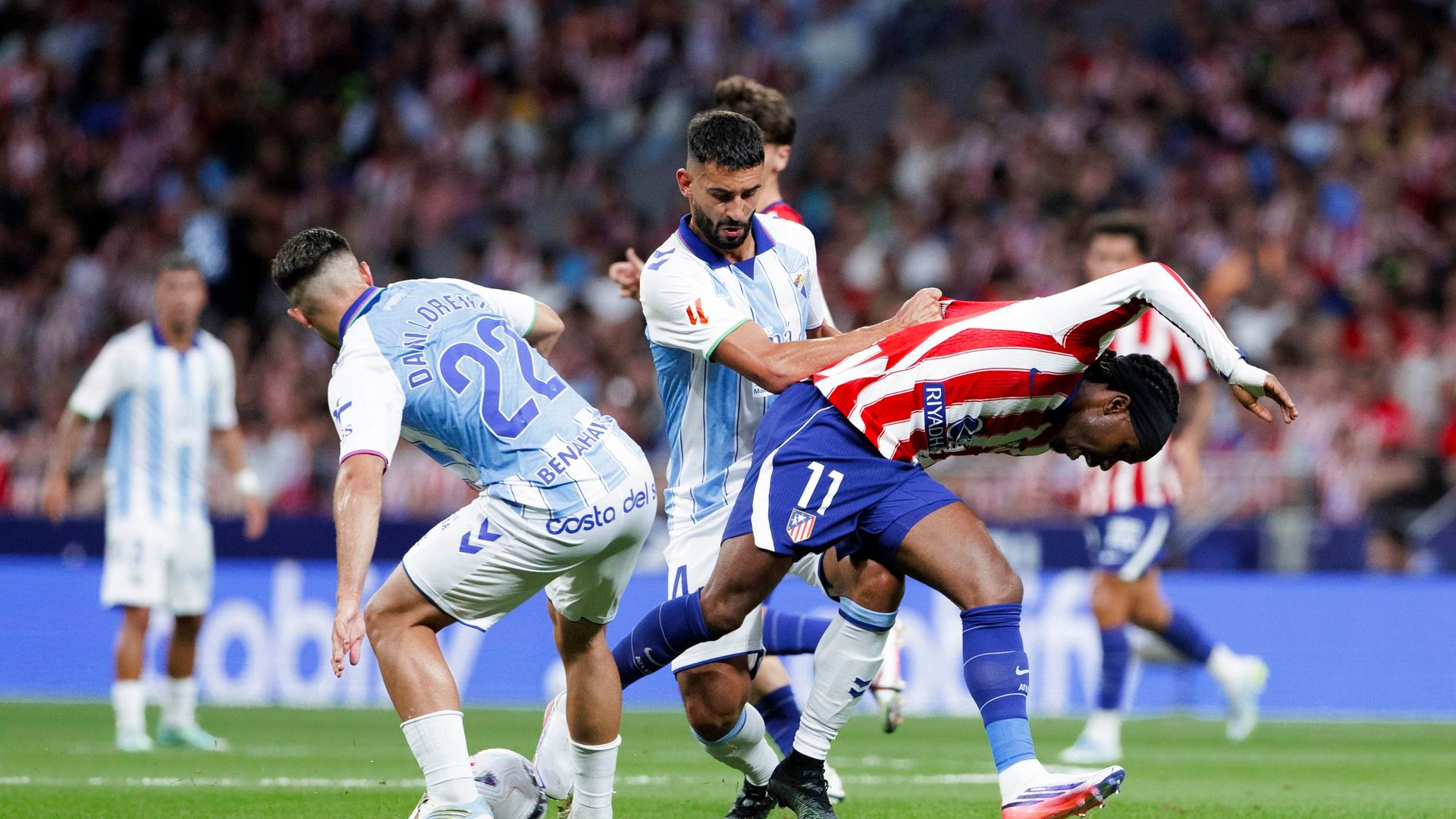 Lance del Atlético - Málaga CF Lance del Atlético - Málaga CF
