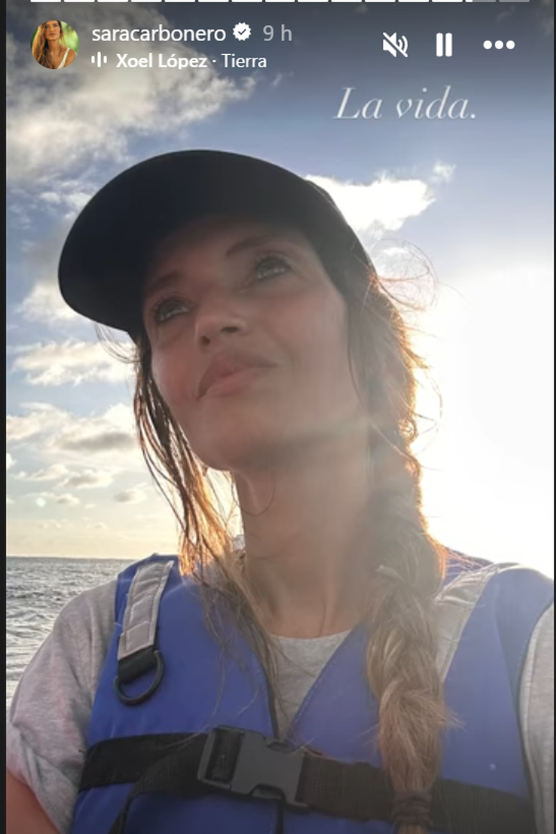 Sara Carbonero en una imagen de sus vacaciones