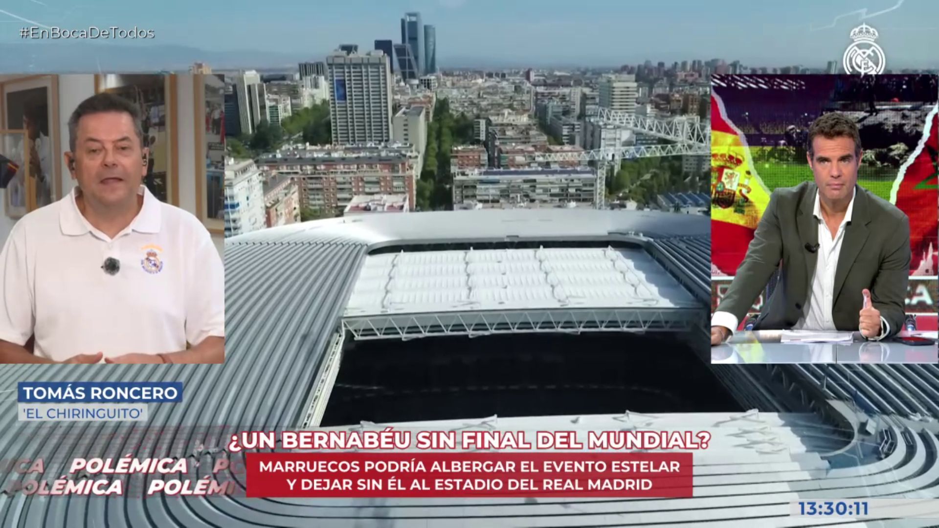 Tomás Roncero defiende que la final del Mundial 2030 se juegue en el Bernabéu