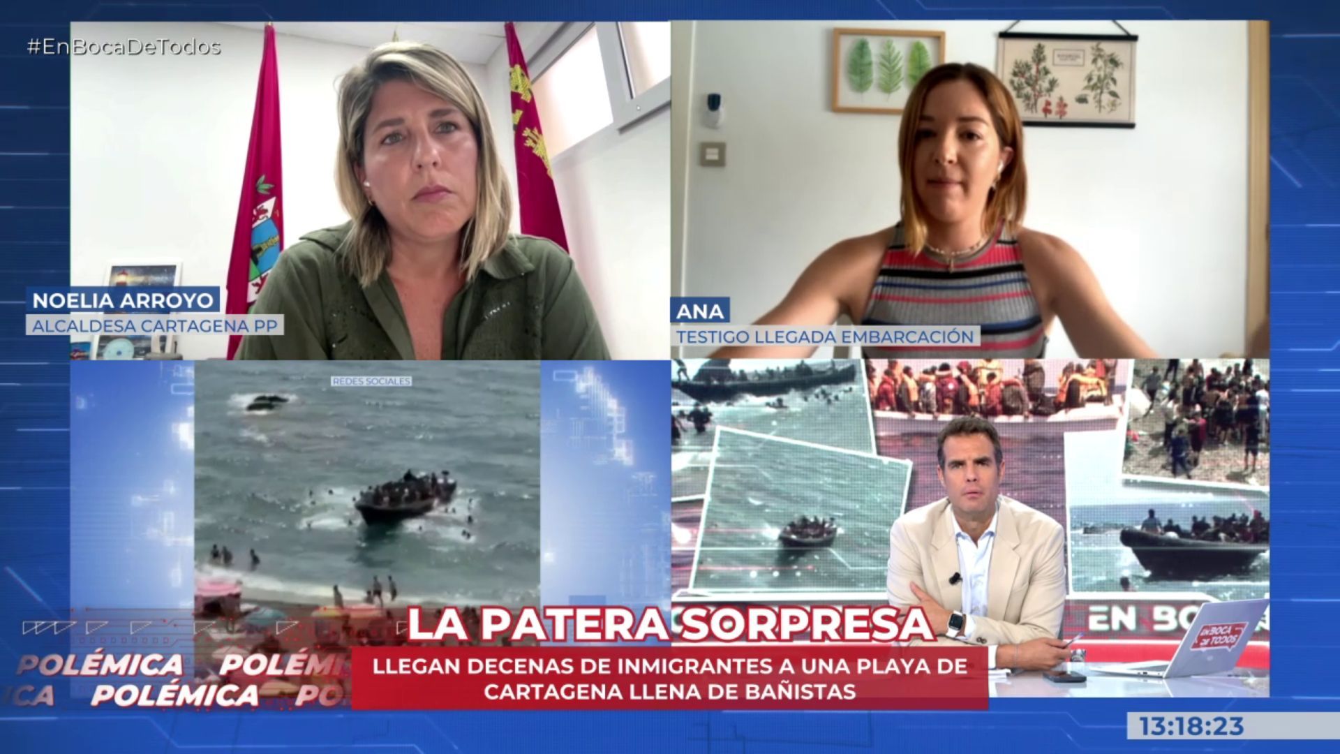 Ana, testigo de la llegada de una patera a cala del Barco (Cartagena)