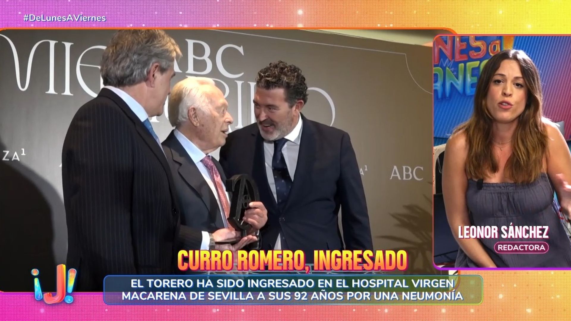 Curro Romero, ingresado en un hospital de Sevilla a sus 92 años por una neumonía: "Podrían darle el alta en las últimas horas si todo sigue así"