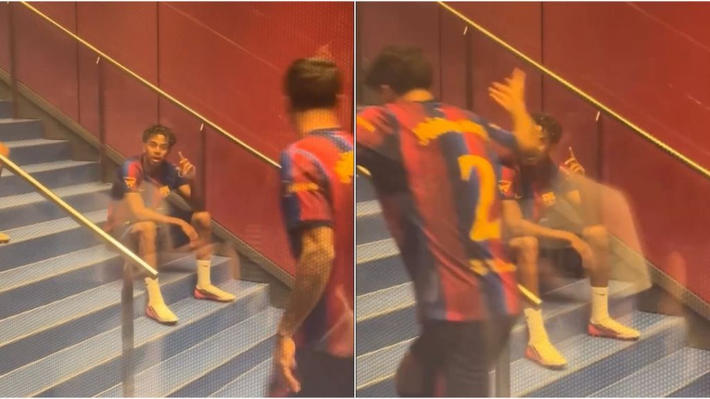 En vídeo, así fue el cabreo de João Cancelo tras no ser presentado antes del Trofeo Joan Gamper
