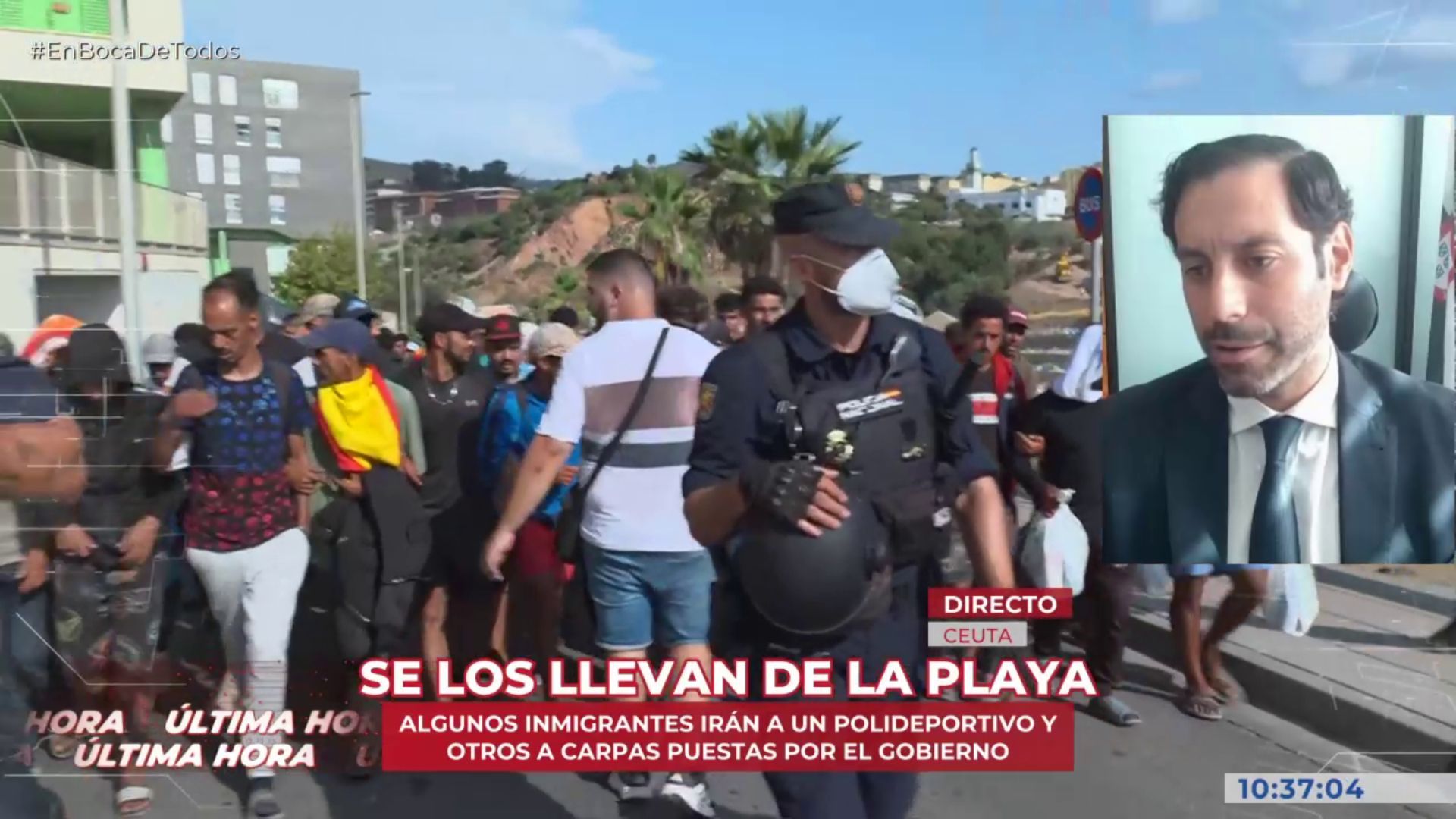 El consejero de urbanismo de Ceuta, sobre las carpas