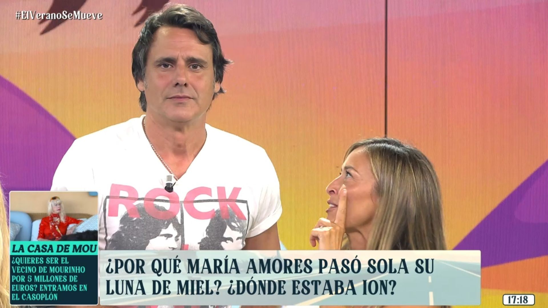 El motivo por el que María Amores, mujer de Ion Aramendi, pasó la luna de miel sola: un casting del presentador, el desencadenante de todo
