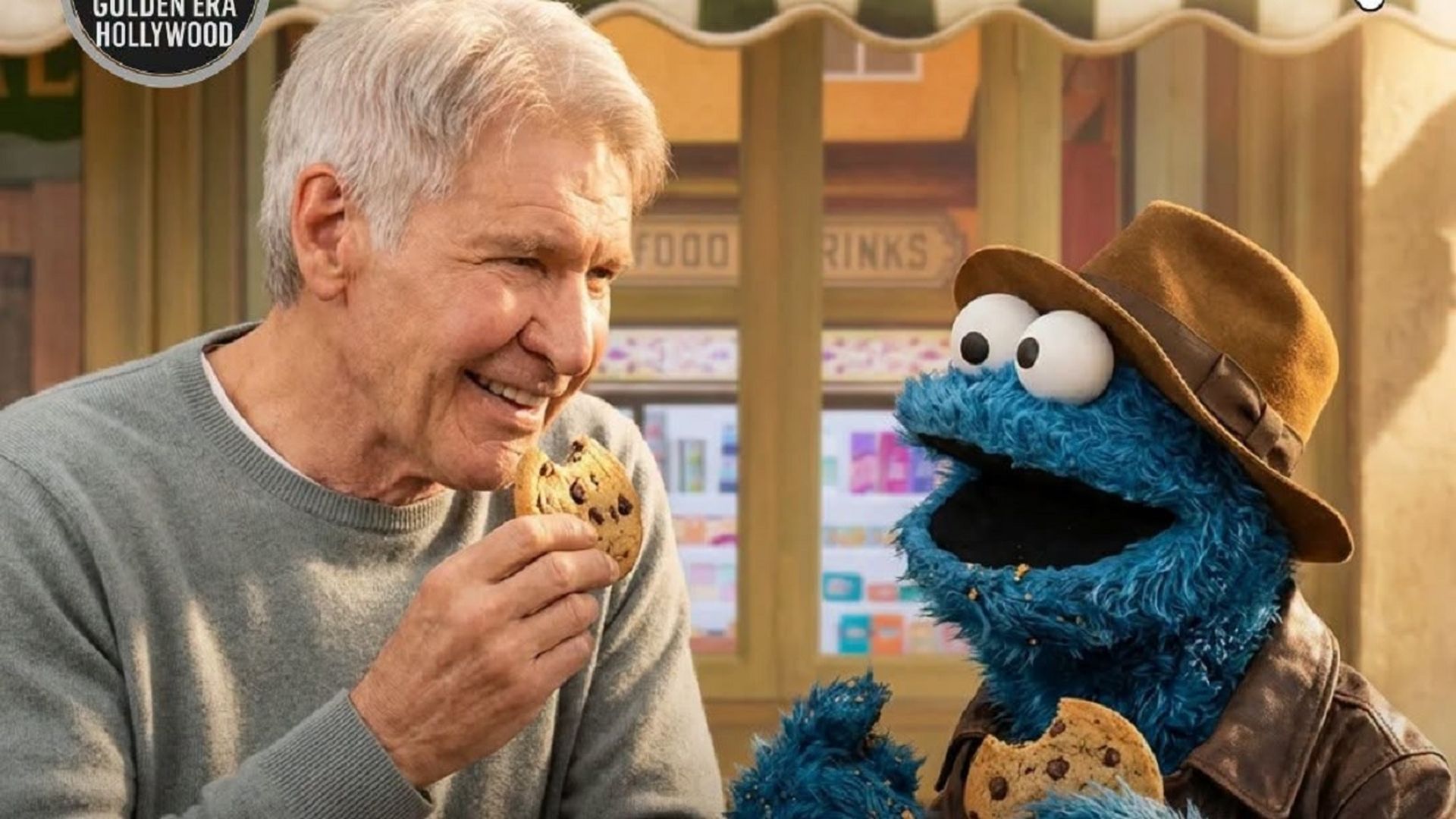 Harrison Ford y el Monstruo de las galletas Harrison Ford y el Monstruo de las galletas
