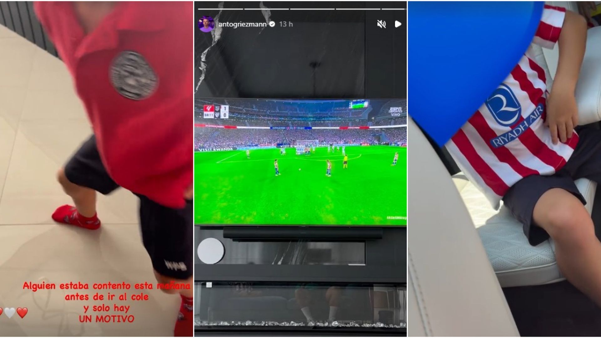 La familia Griezmann sigue viviendo de rojiblanco