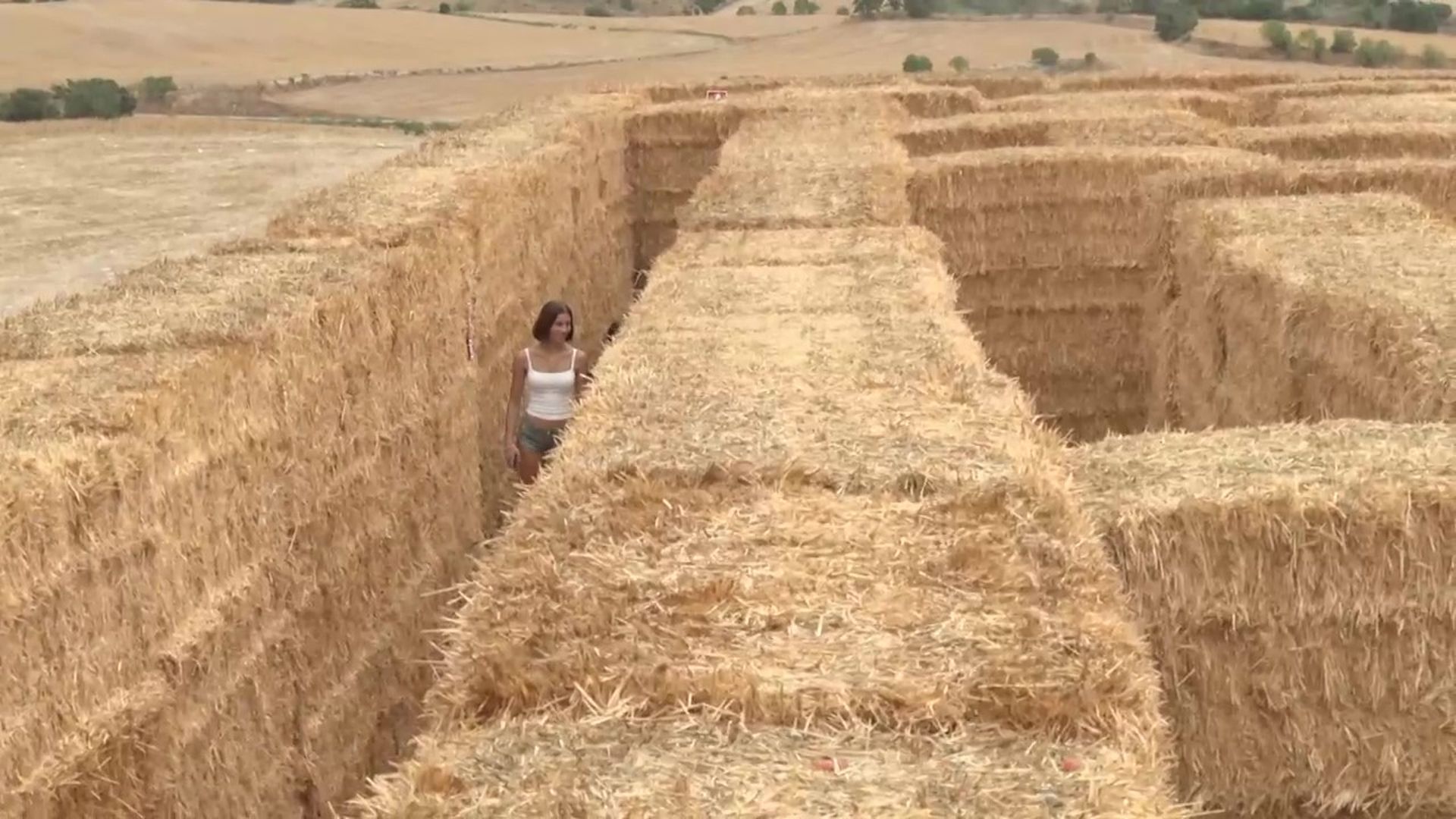 Laberinto de paja en Lleida Laberinto de paja en Lleida