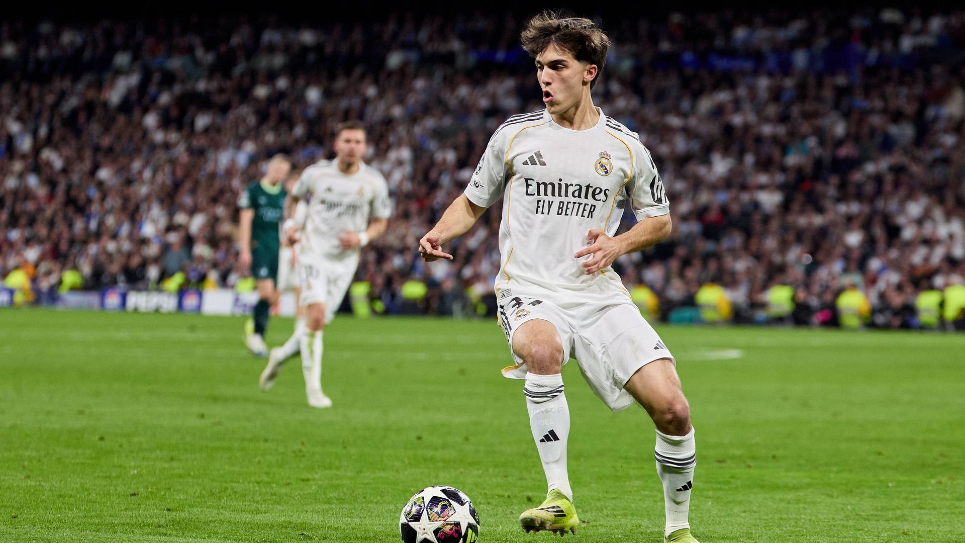 Manuel Ángel, con el Real Madrid en Champions