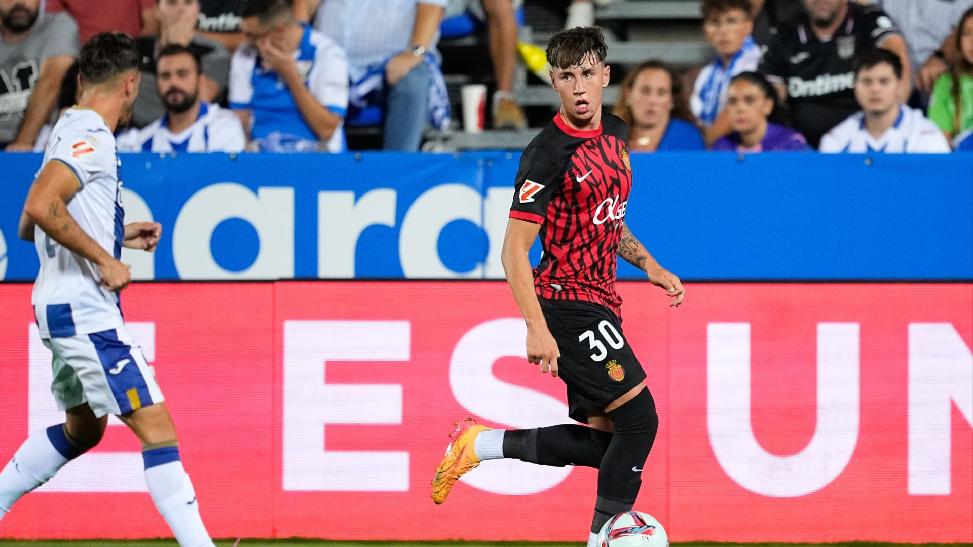 Marc Domènech, en un partido con el Mallorca
