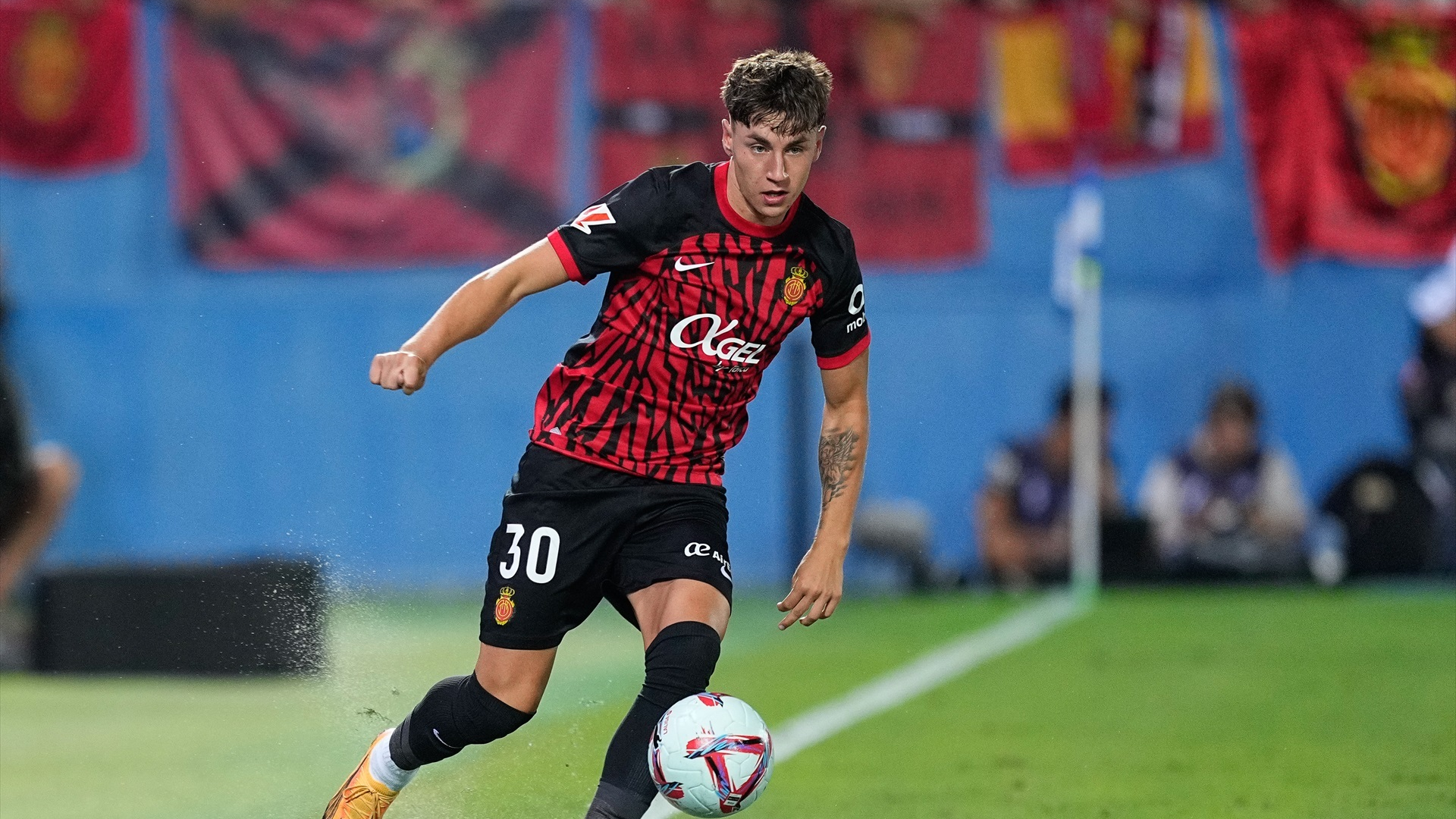 Marc Domènech, en un partido con el Mallorca Marc Domènech, en un partido con el Mallorca