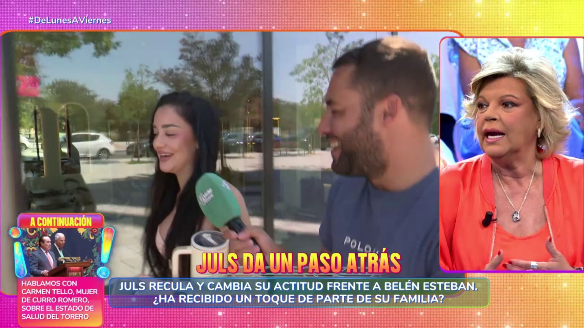 Terelu Campos, sobre el cambio de actitud de Juls con la prensa