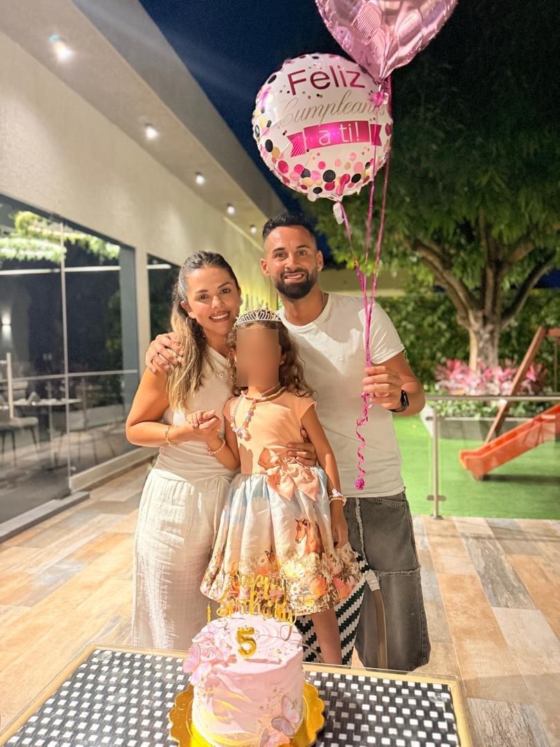 Uno de los cumpleaños de la hija de Lucas Trejo