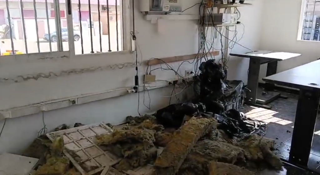 Consecuencias de las tormentas en las empresaas de Alzira