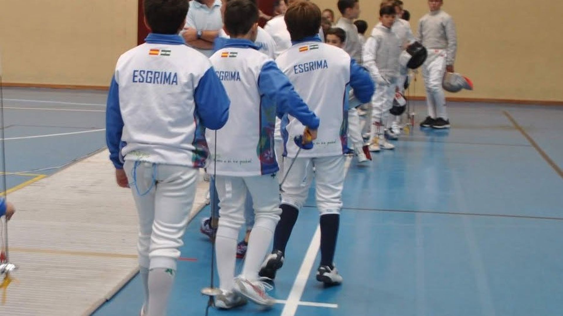 Deportistas andaluces que práctican esgrima Deportistas andaluces que práctican esgrima