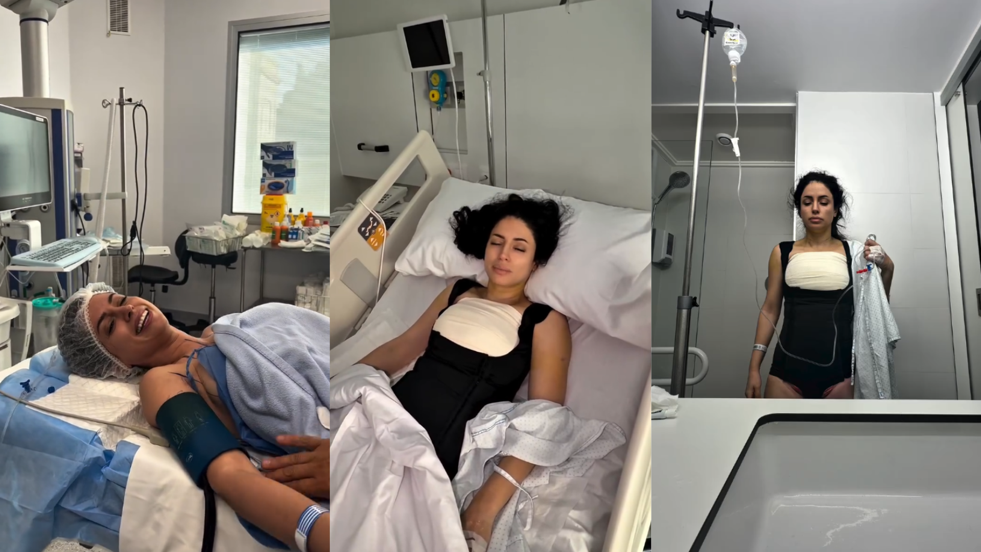Inma Campano antes y después de la operación