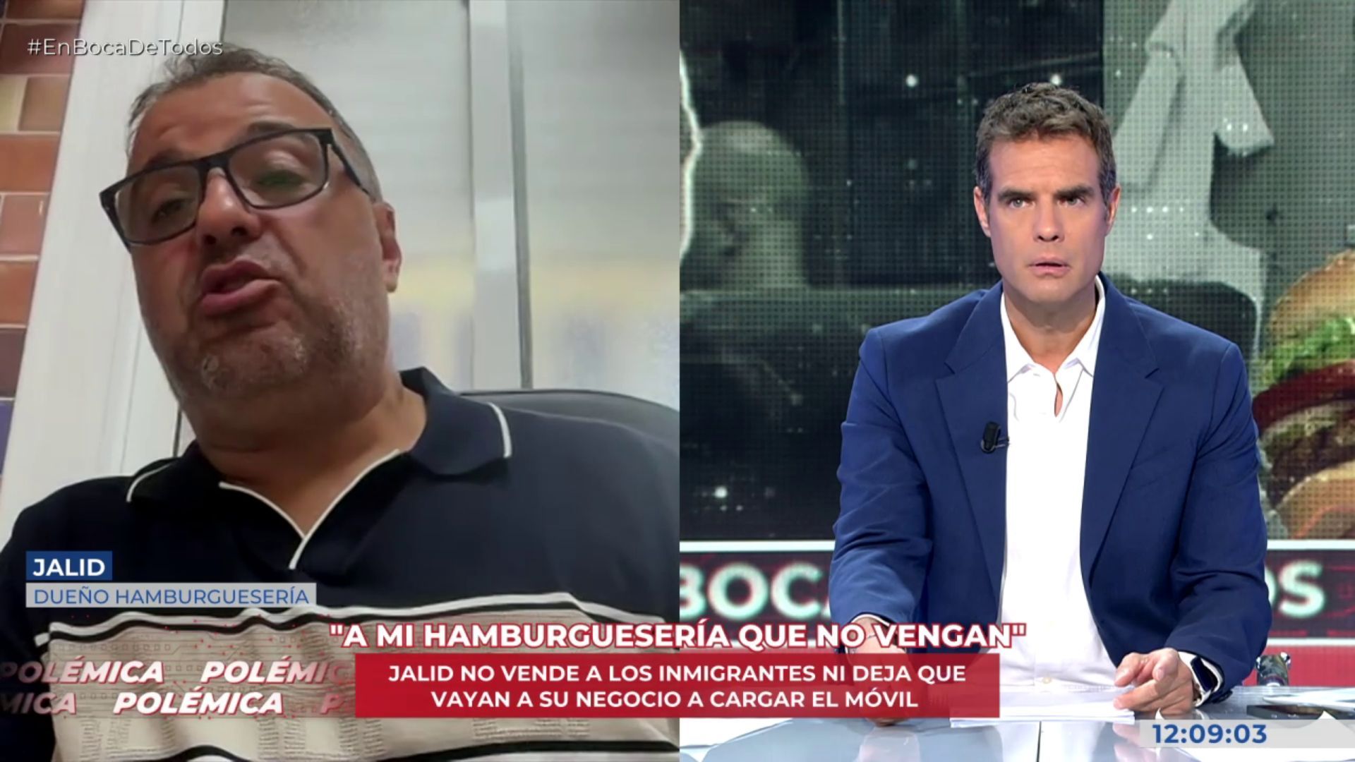 Jalid, ceutí, se niega a atender en su hamburguesería a los inmigrantes