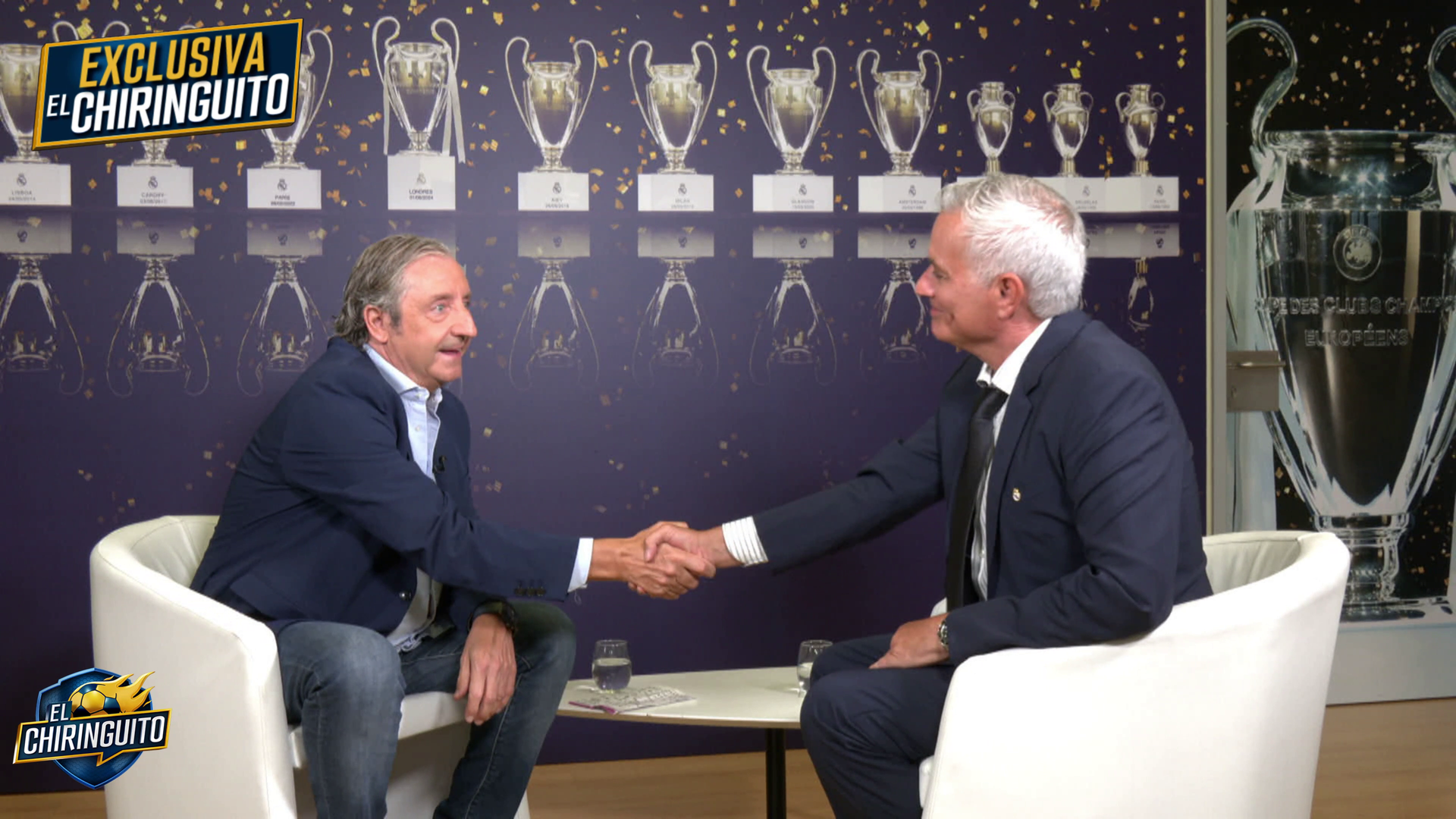 Josep Pedrerol y José Mourinho juntos en El Chiringuito