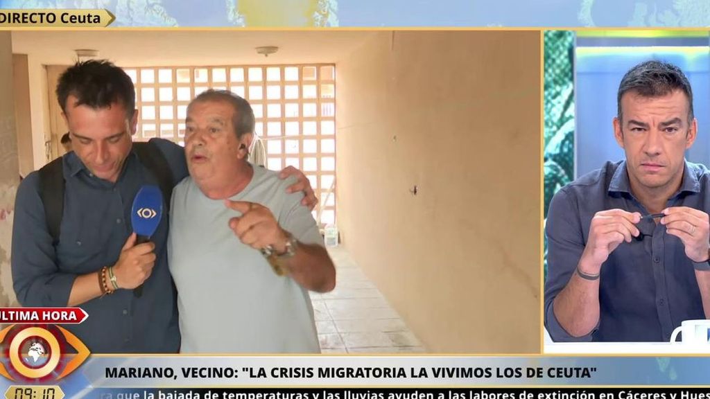 La desesperación de un vecino de Ceuta al enseñarnos la verdadera realidad de los migrantes: "Yo no tengo corazón para esto"