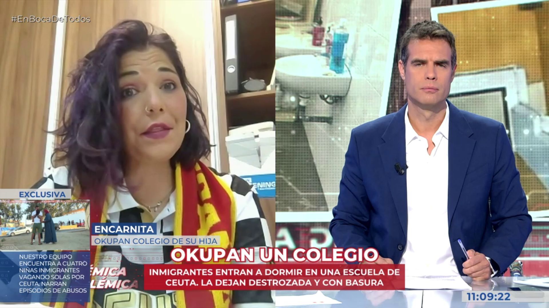 La madre de una alumna de un colegio okupado por inmigrantes en Ceuta (1)