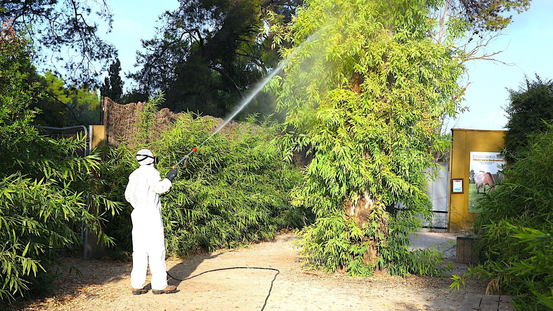 La muerte de dos aves por el Virus del Nilo obliga a una fumigación masiva y al cierre preventivo del Zoobotánico de Jerez