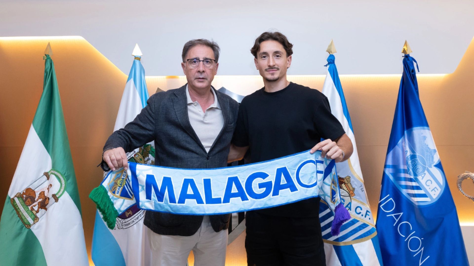 Pablo Martínez, con el Málaga