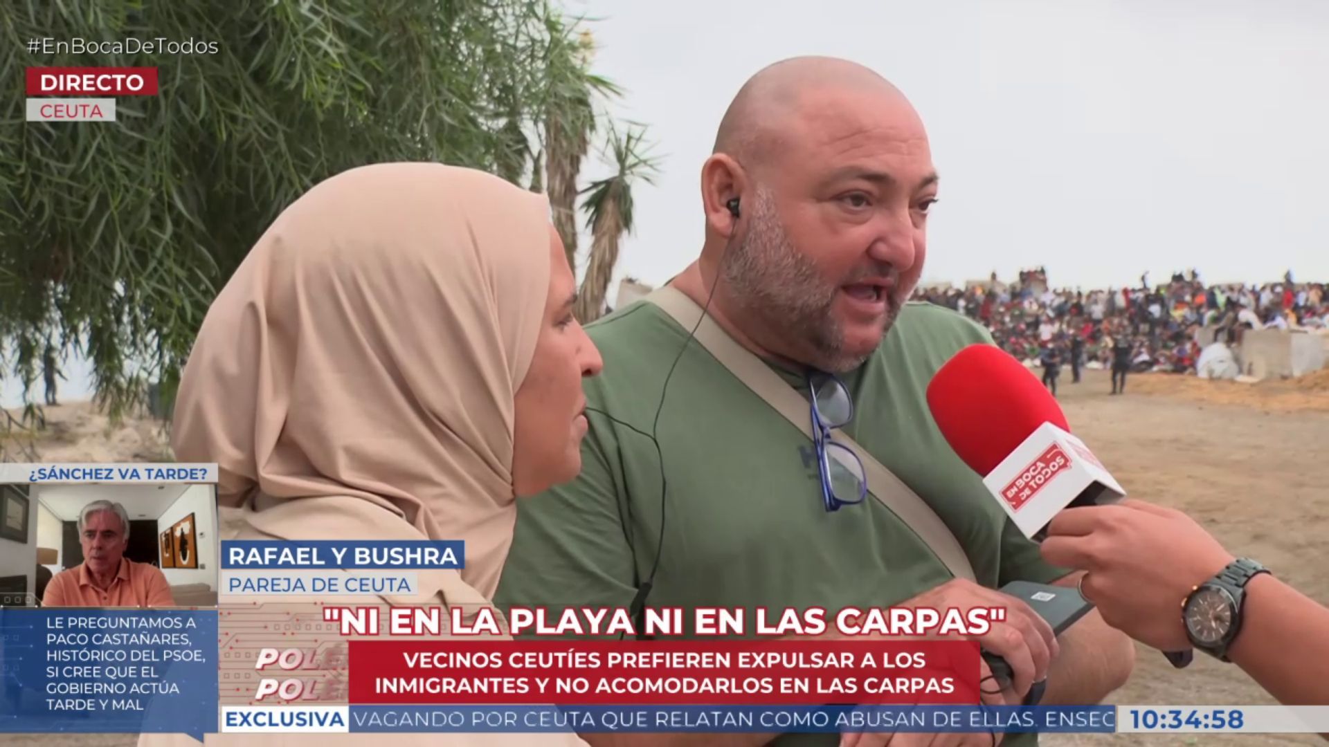 Rafael, vecino de Ceuta, indignado por los inmigrantes que pernoctan en las barriadas Rafael, vecino de Ceuta, indignado por los inmigrantes que pernoctan en las barriadas