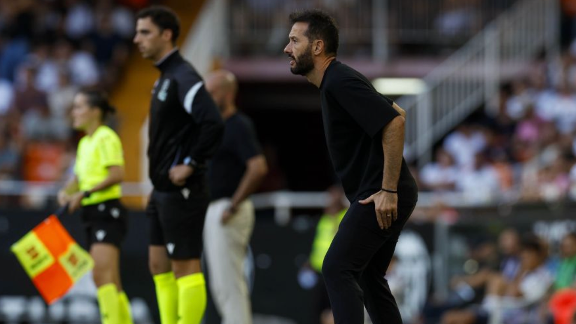 Carlos Corberán ante el Celta