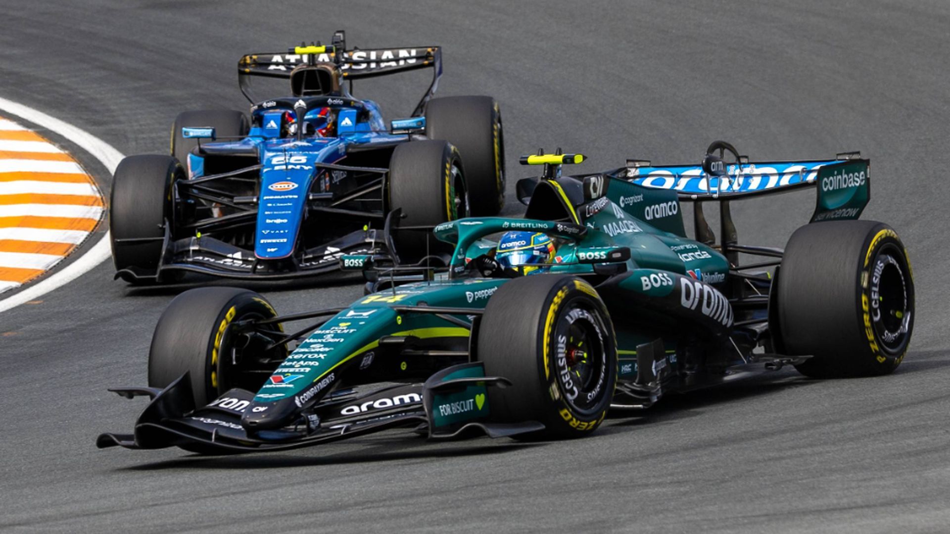 Carlos Sainz y Fernando Alonso, en Zandvoort